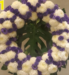 西式帛事花圈#A6|白事花牌|帛事花籃・帛事花牌 即日送達|香港帛事花店
