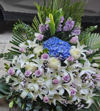帛事花籃#B7| 帛事花籃 |帛事花牌・帛事花圈・帛事花店 即日送達|香港帛事花店