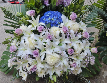 帛事花籃#B16| 帛事花籃 |帛事花牌・帛事花圈・帛事花店 即日送達|香港帛事花店