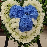 心形花牌#H9｜白事花牌｜帛事花籃・帛事花牌 即日送達｜香港帛事花店