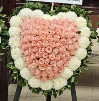心形花牌#H18｜白事花牌｜帛事花籃・帛事花牌 即日送達｜香港帛事花店