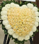 心形花牌#H19｜白事花牌｜帛事花籃・帛事花牌 即日送達｜香港帛事花店