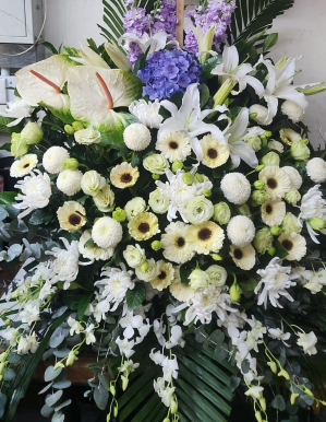 帛事花籃#B1｜ 帛事花籃 ｜帛事花牌・帛事花圈・帛事花店 即日送達｜香港帛事花店