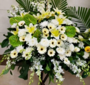 帛事花籃#B4｜ 帛事花籃 ｜帛事花牌・帛事花圈・帛事花店 即日送達｜香港帛事花店