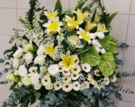 帛事花籃#B1｜ 帛事花籃 ｜帛事花牌・帛事花圈・帛事花店 即日送達｜香港帛事花店