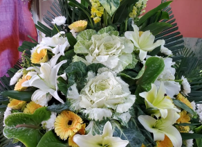 帛事花籃#B17｜ 帛事花籃 ｜帛事花牌・帛事花圈・帛事花店 即日送達｜香港帛事花店