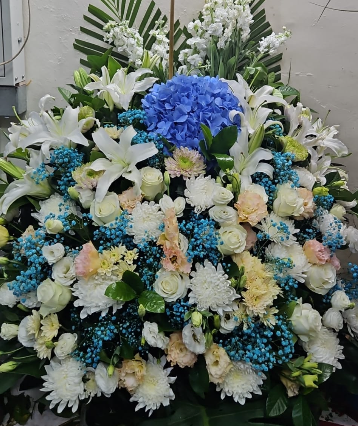 帛事花籃#B20｜ 帛事花籃 ｜帛事花牌・帛事花圈・帛事花店 即日送達｜香港帛事花店