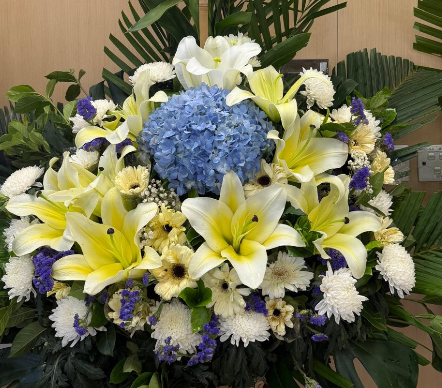 帛事花籃#B22｜ 帛事花籃 ｜帛事花牌・帛事花圈・帛事花店 即日送達｜香港帛事花店
